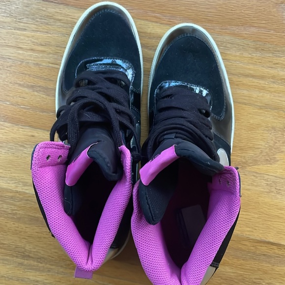 Size 11 - Nike Terminator Hi Black, Club Pink, Metallic Silver, White like new - Picture 11 of 12